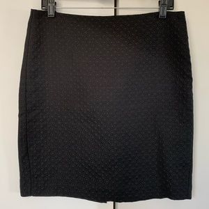 Black Jacquard Pencil Skirt Size 8